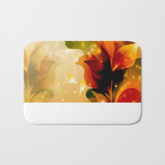 Colorful leaves Bath Mat