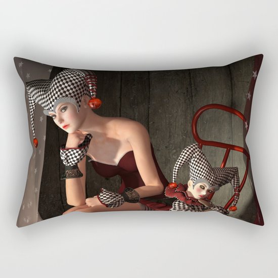 Clowns backstage Rectangular Pillow