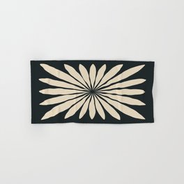 Star Leaf: Noir Hand & Bath Towel | Retro, Leaf, Plants, Plant, Cutouts, Boho, Star, Mid Century, Black, Matisse 