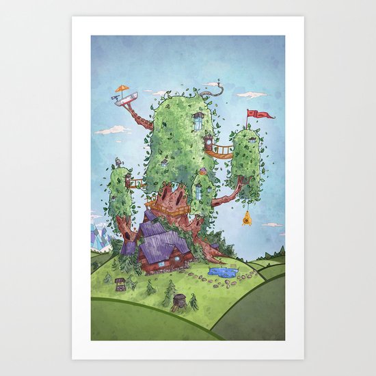 Ode to Finn and Jake Art Print