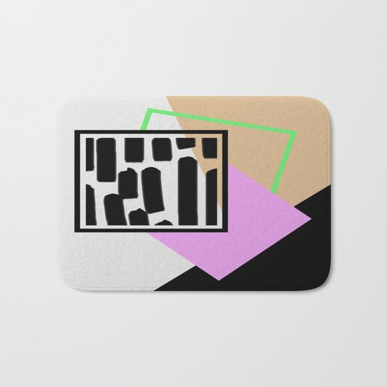 Abstract Geometry Bath Mat