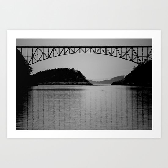 Bridge over Peaceful Waters Art Print