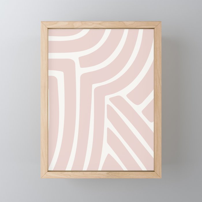Abstract Stripes LXXXI Framed Mini Art Print