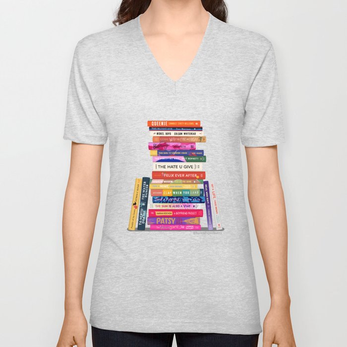 Black Authored Books V Neck T Shirt