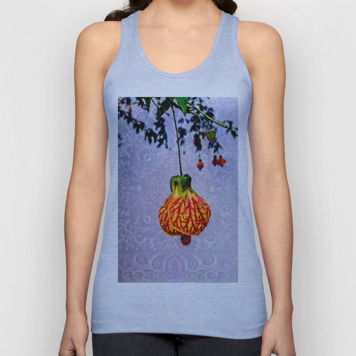 Stained glass and flower pendant Tank Top