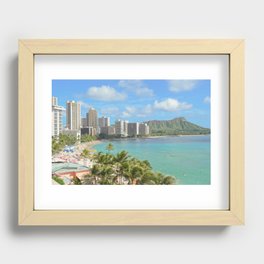 A Day in Waikiki Recessed Framed Print