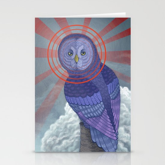 Great Grey Owl Stationery Cards