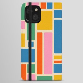 Modulus Colorful Retro Geometric Pattern iPhone Wallet Case