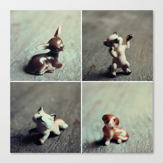 Tiny Menagerie Canvas Print