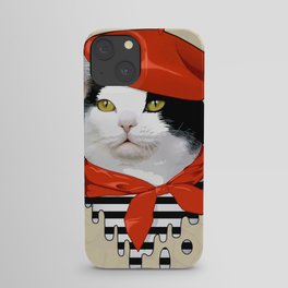 cat Frenchman iPhone Case