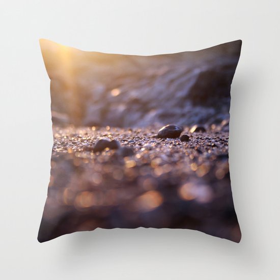 Jipa (stone) Golden Caribbean Throw Pillow