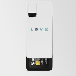 Love Teal Text with JK 2021 Logo Android Card Case