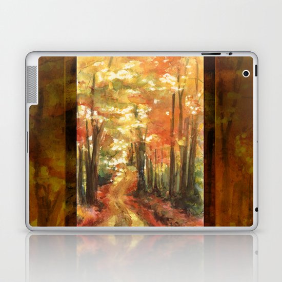 Autumn Path Laptop & iPad Skin