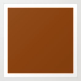 Rust - Solid Color Collection Art Print