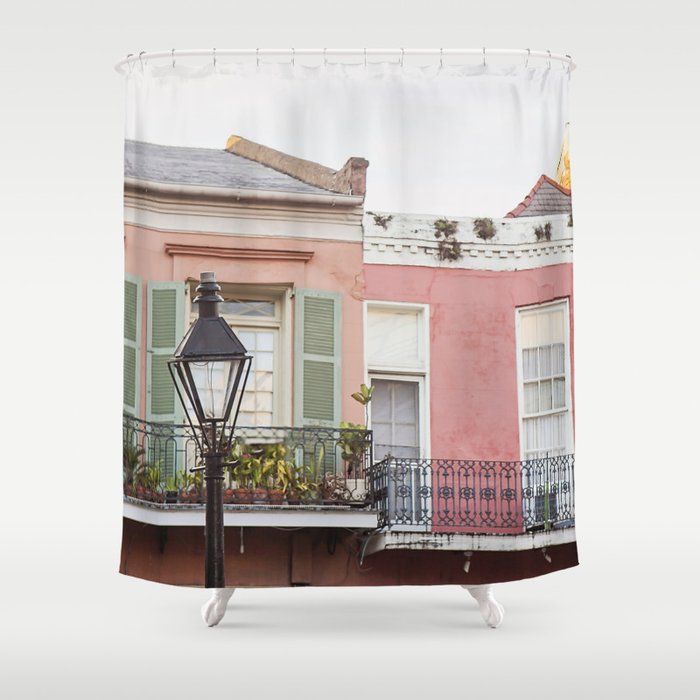 New Orleans Golden Hour In The Quarter Shower Curtain By New Orleans Golden Hour In The Quarter Shower Curtain