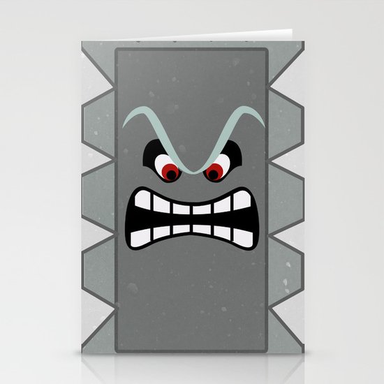 Minimalist Thwomp Stationery Cards
