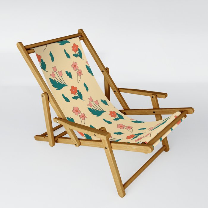 70s Retro Pattern Sling Chair