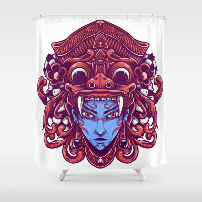 Tribal Girl Shower Curtain