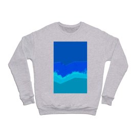 Abstract water wave blue Crewneck Sweatshirt