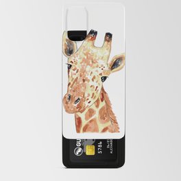 Giraffe peeking Painting Wall Poster Watercolor Android Card Case