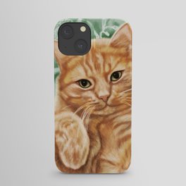 Soft and Purry Orange Tabby Cat iPhone Case