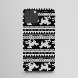 Aztec Xolo (black and white) iPhone Case