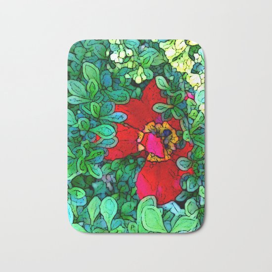 Shy Tulip Hiding Bath Mat