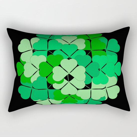 Lucky shamrocks Rectangular Pillow
