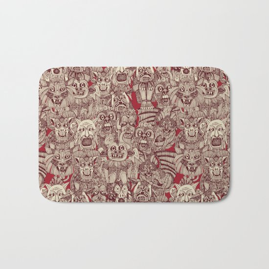 gargoyles red Bath Mat