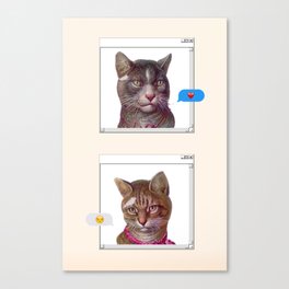 CAT LOVE Canvas Print