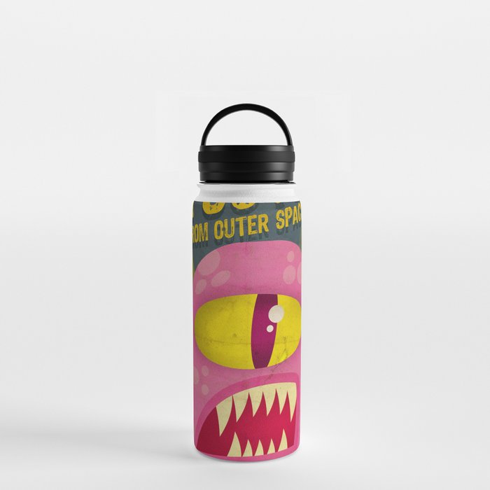 Pink octopus from outer space Water Bottle