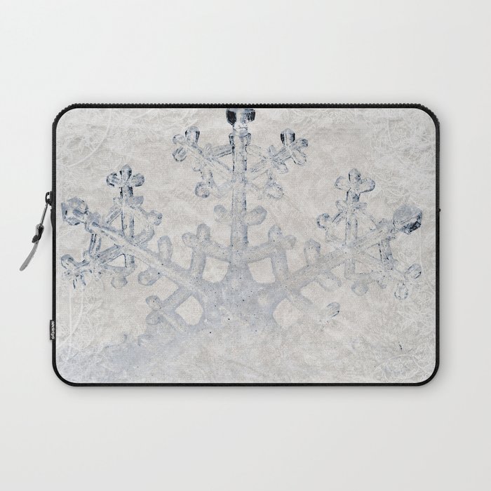 Snowflakes frozen freeze Laptop Sleeve