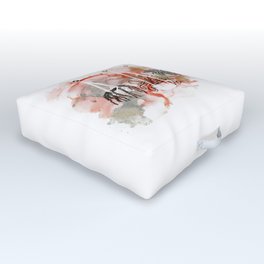 alcohol ink - hanging plants Outdoor Floor Cushion