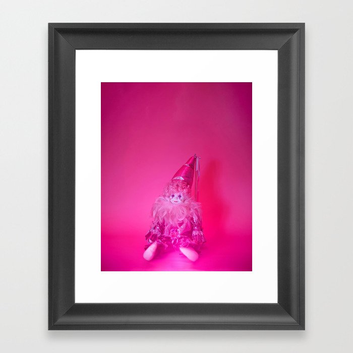 Send in the frowns Framed Art Print
