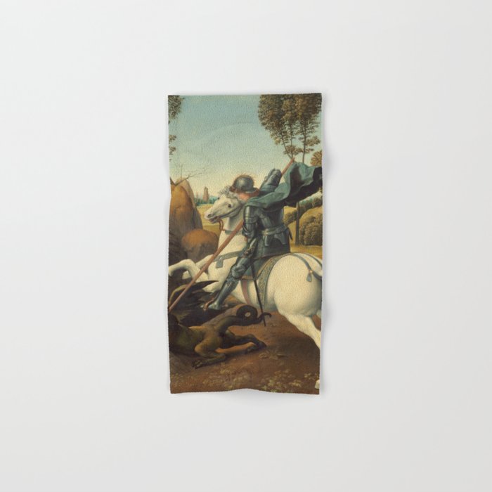 Saint George And The Dragon Oil Painting By Raphael Hand Bath