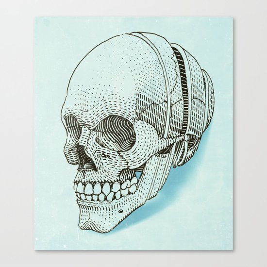 Human skull Canvas Print