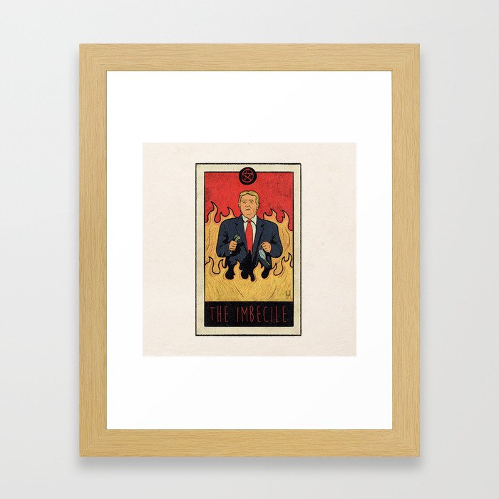 Trump Tarot Card Framed Art Print