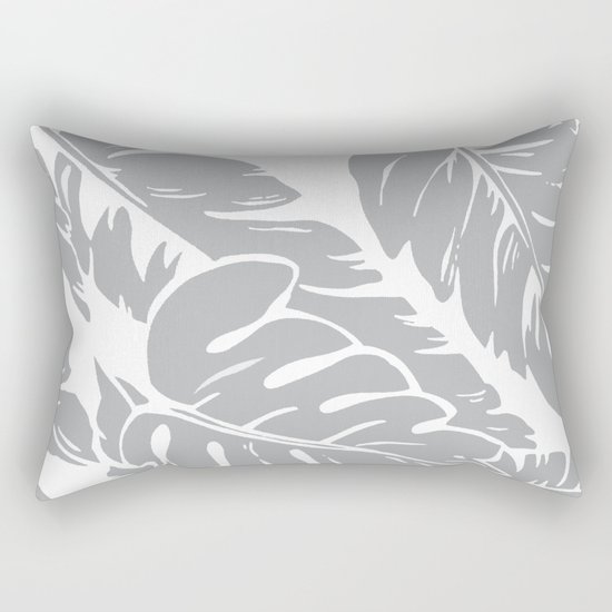 PALM LEAF GRAY Rectangular Pillow