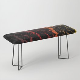 Cracked Space Lava - Black/Red/Gold Bench