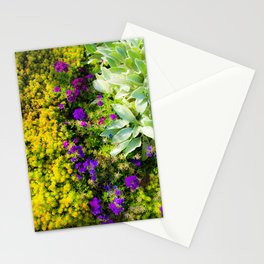 Flowers, Succulents, and Lamb's Ear Stationery Card