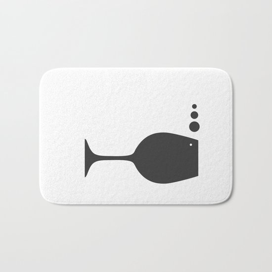Fish and Wine Bath Mat