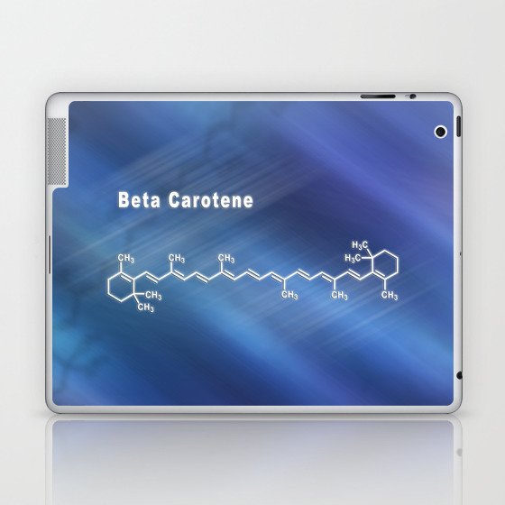 Beta Carotene, Structural chemical formula Laptop & iPad Skin