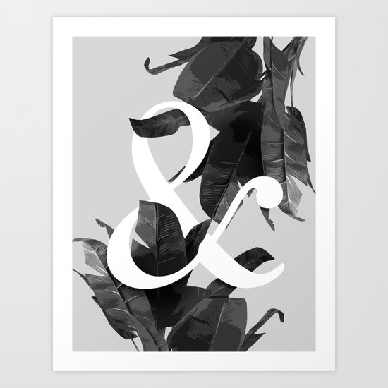 Botanical Ampersand Art Print