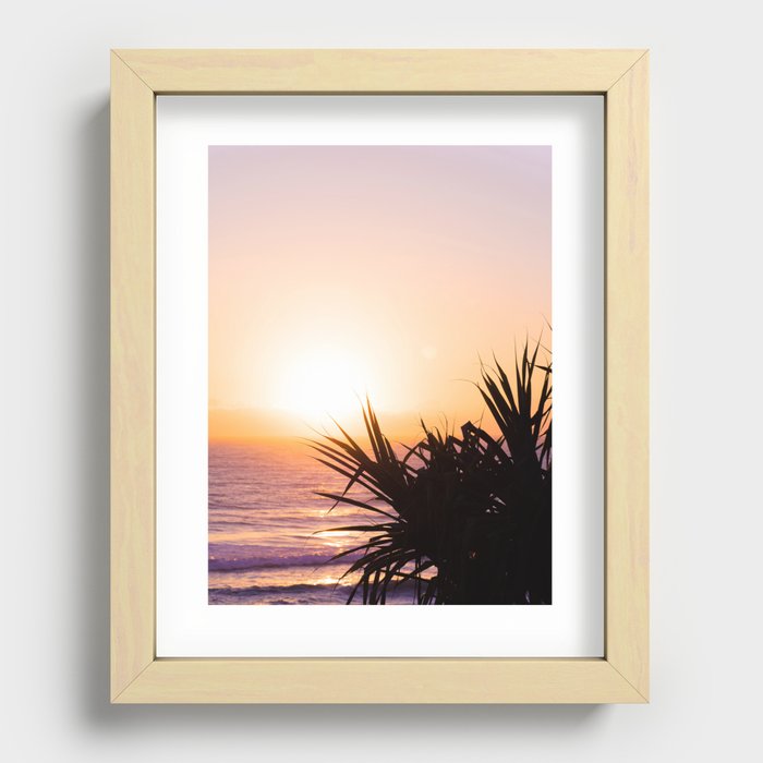Hazy Summer Sunrise Recessed Framed Print
