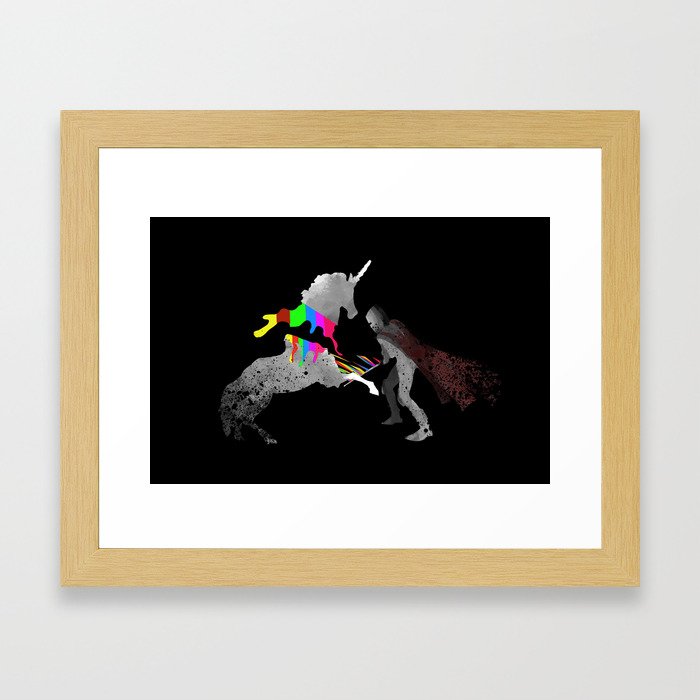 Unicorn Slayer Framed Art Print