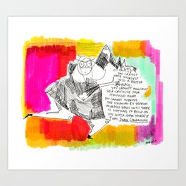 Thought for the day Art Print