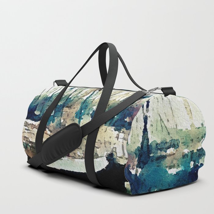 Watercolor Sailboat 2 Digital art painting Duffle Bag
