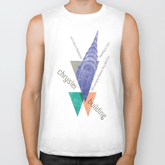 chysler building Biker Tank