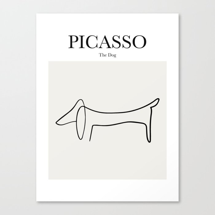 Picasso - The Dog Canvas Print