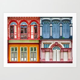 The Singapore Shophouse Art Print